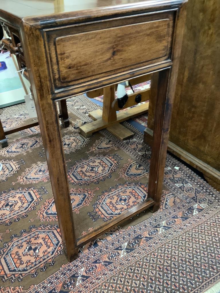 A 19th century Chinese hongmu altar table, width 94cm, depth 43cm, height 83cm